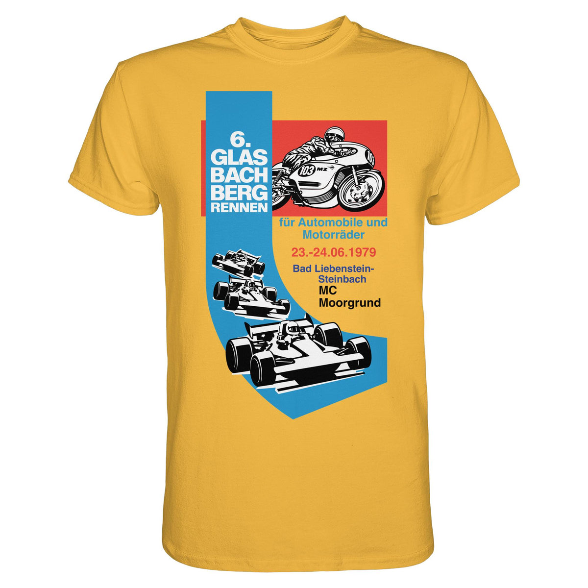 DDR Ostalgie Shirt Unisex • 6. GLASBACHBERGRENNEN 1979
