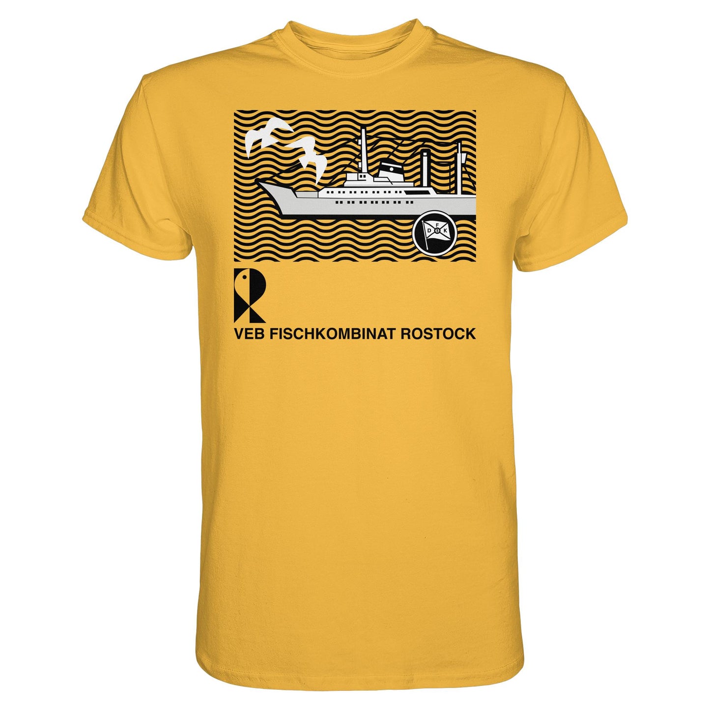 DDR Ostalgie Shirt Unisex • VEB FISCHKOMBINAT ROSTOCK