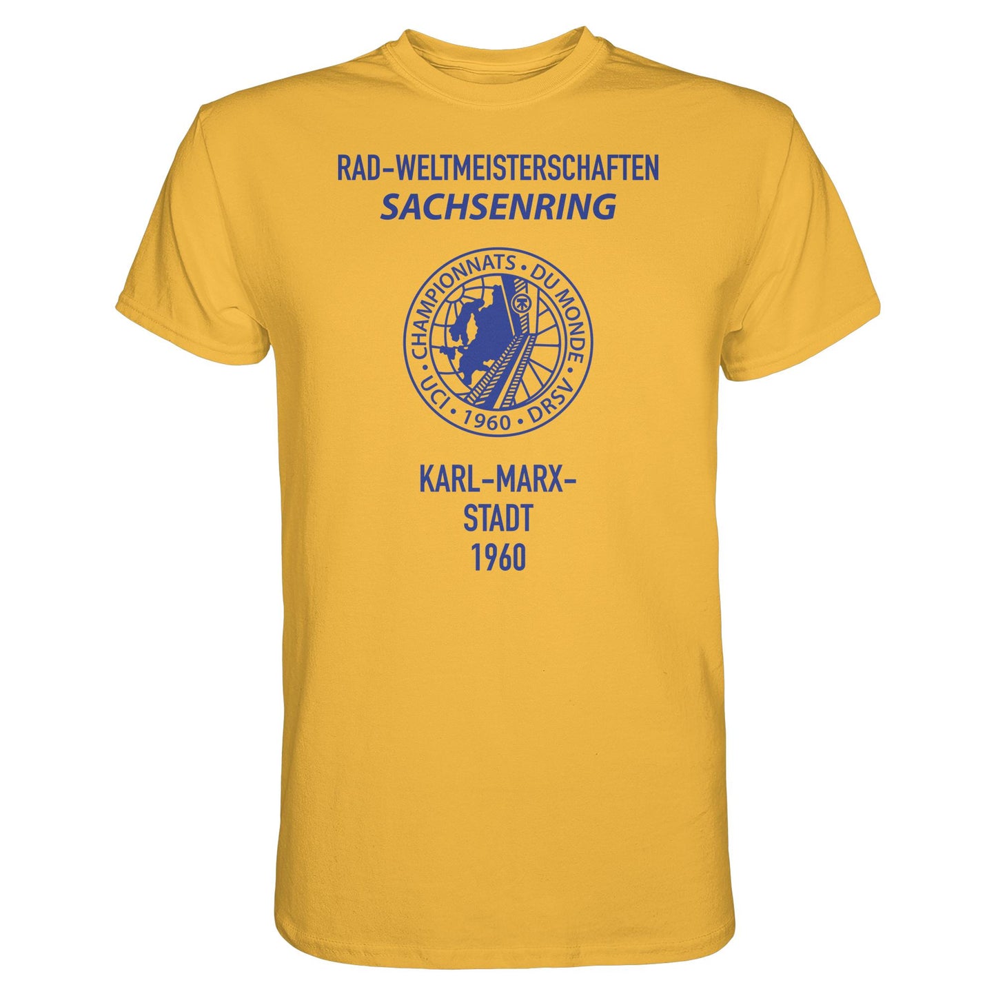 DDR Ostalgie Shirt Unisex • RADWELTMEISTERSCHAFTEN SACHSENRING, KARL-MARX-STADT 1960