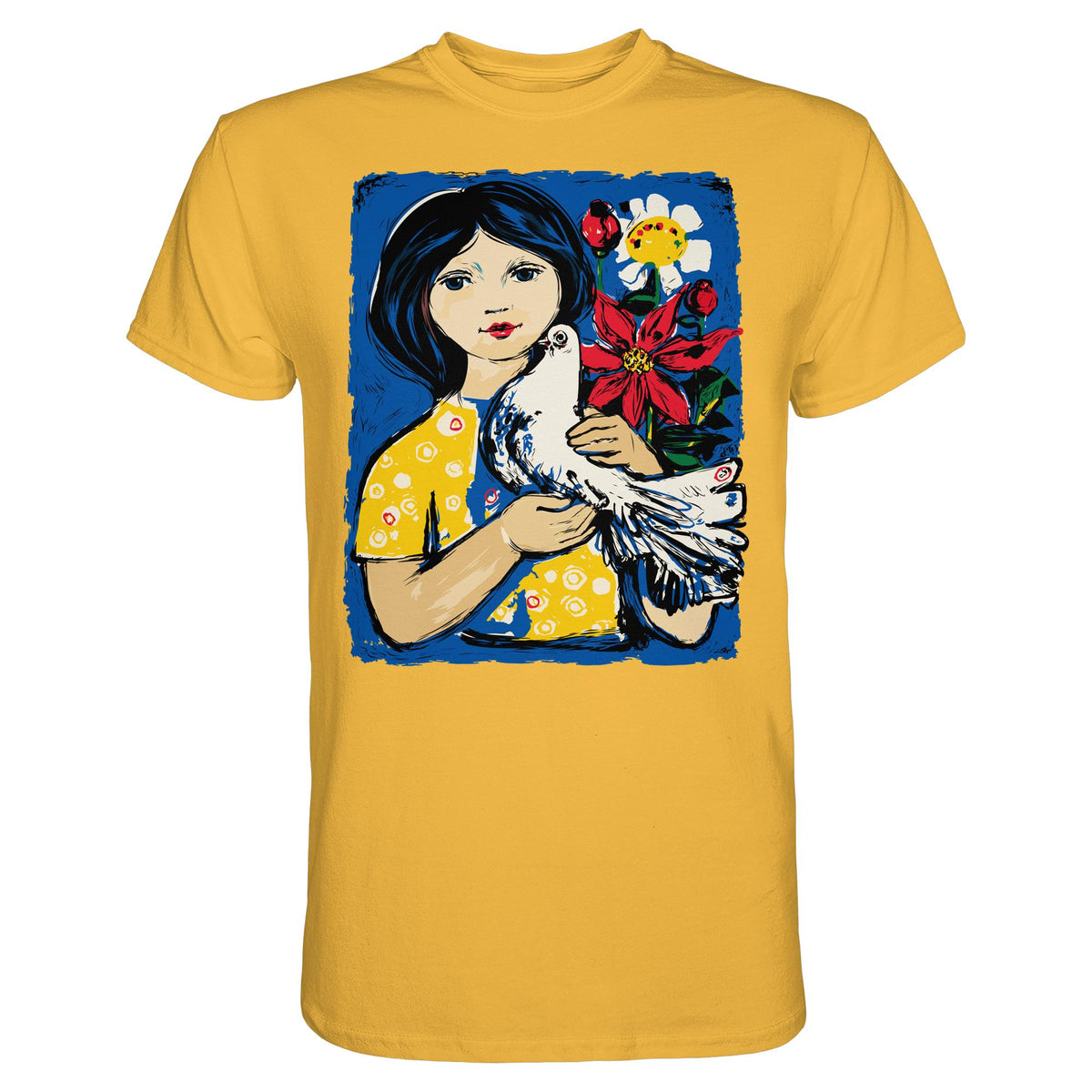 DDR Ostalgie Shirt Unisex • WALTER WOMACKA - MÄDCHEN MIT FRIEDENSTAUBE