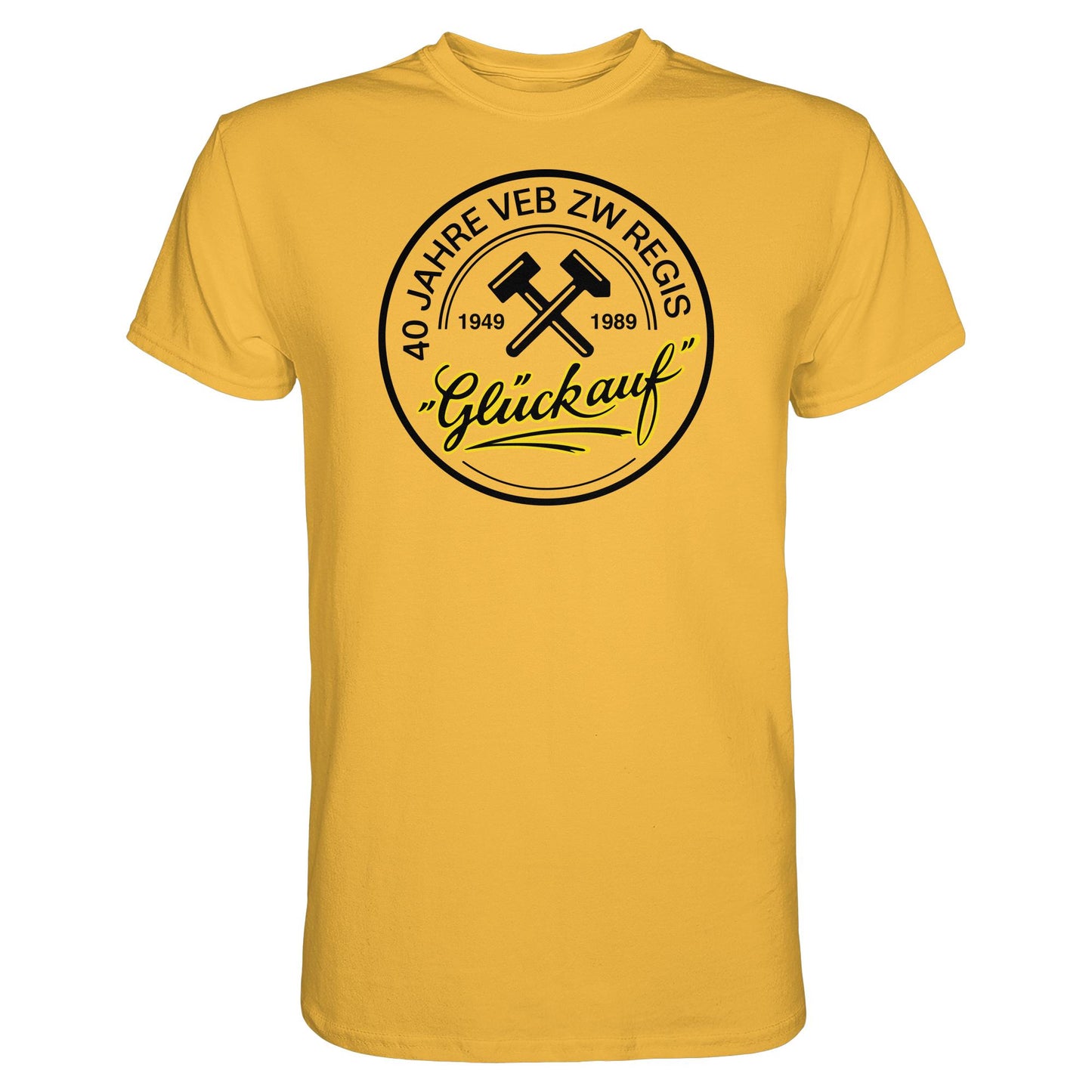 DDR Ostalgie Shirt Unisex • 40 JAHRE VEB ZW REGIS - GLÜCK AUF