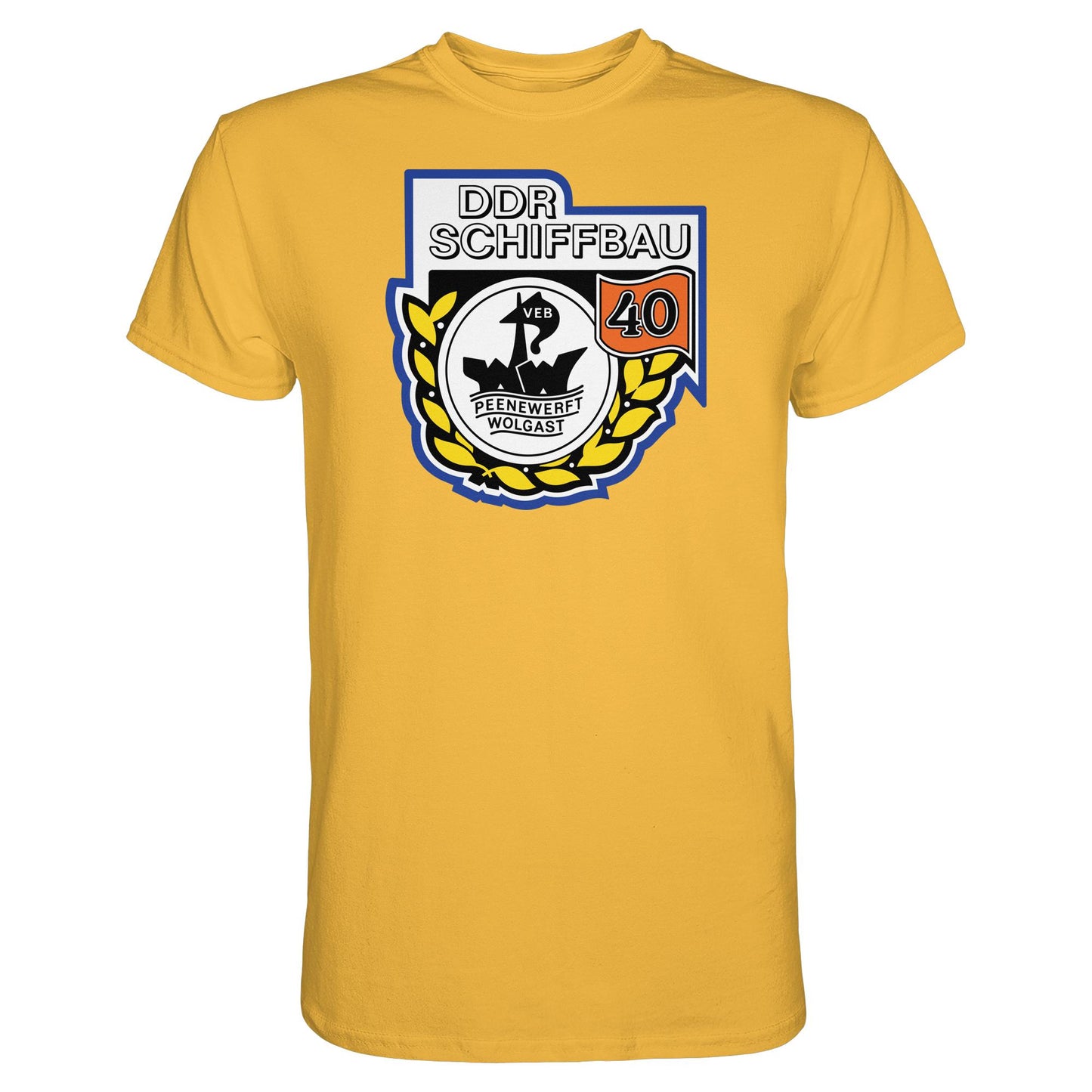 DDR Ostalgie Shirt Unisex • VEB PEENEWERFT WOLGAST, DDR SCHIFFBAU