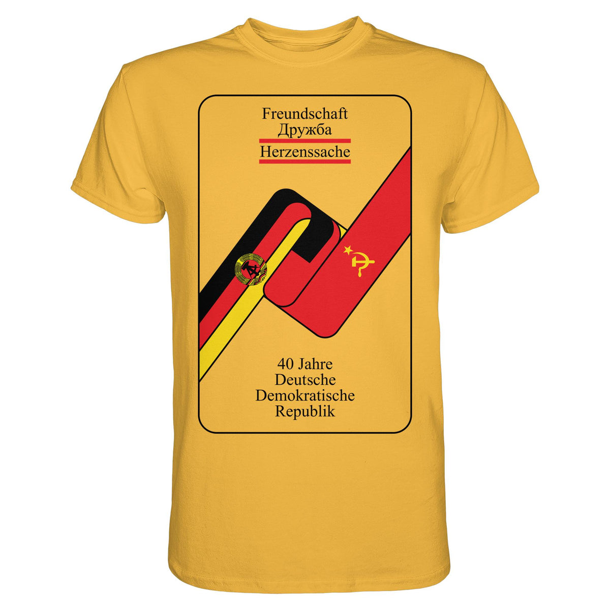 40 JAHRE DEUTSCH-SOWJETISCHE FREUNDSCHAFT | DDR Ostalgie Shirt Unisex