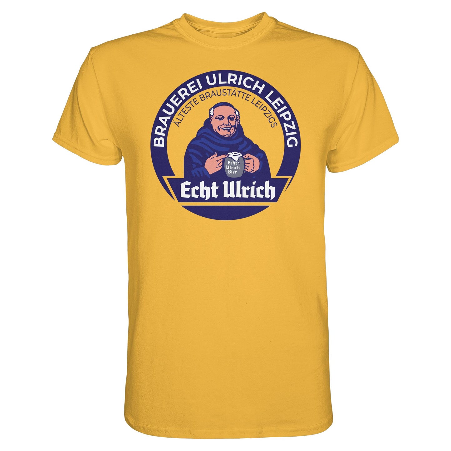 DDR Ostalgie Shirt Unisex • ECHT ULRICH BIER LEIPZIG (ORIGINAL BIERDECKEL)