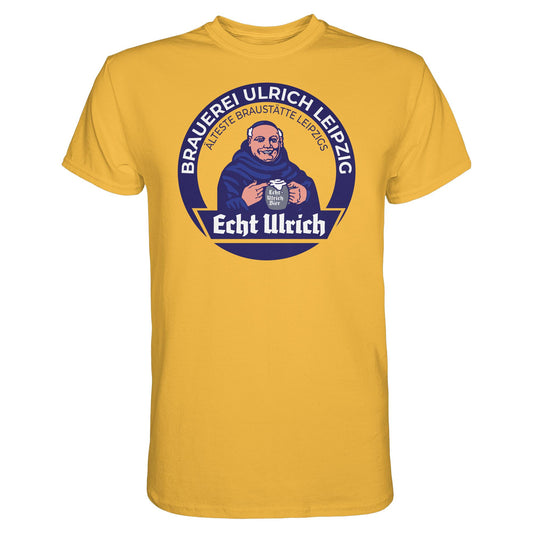 DDR Ostalgie Shirt Unisex • ECHT ULRICH BIER LEIPZIG (ORIGINAL BIERDECKEL)