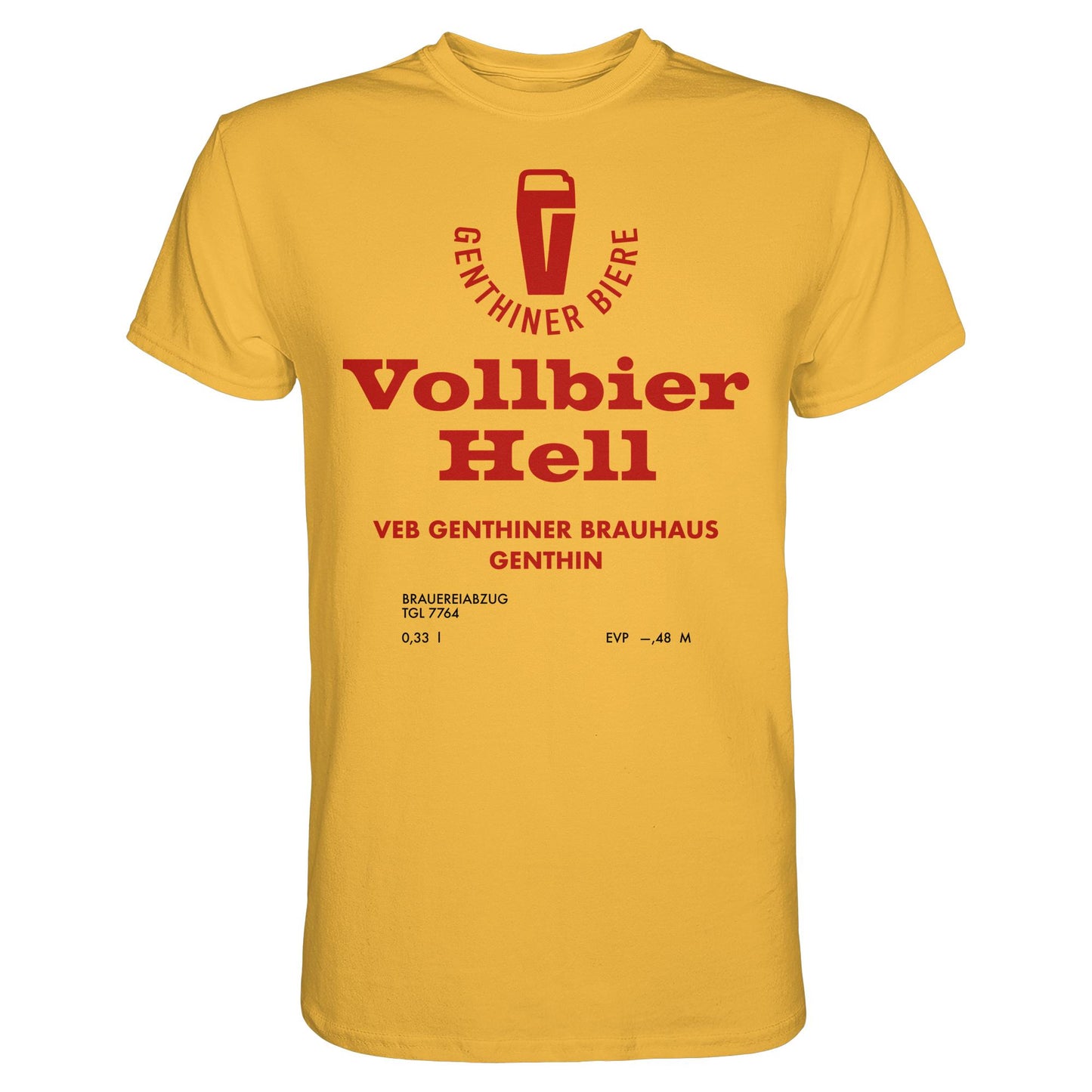DDR Ostalgie Shirt Unisex • VEB GENTHINER BRAUHAUS