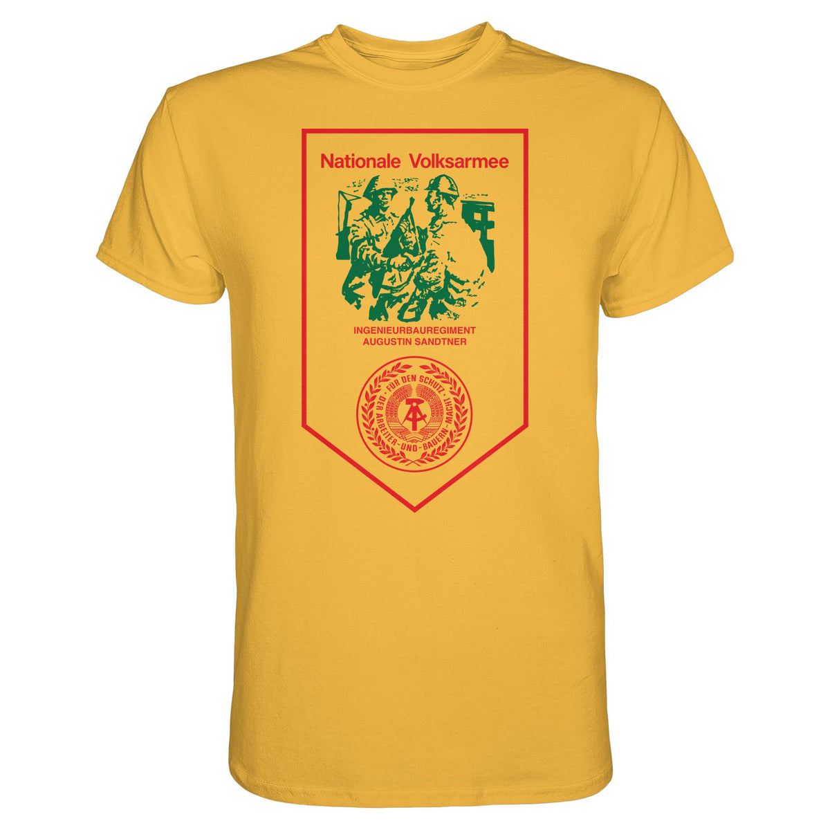 DDR Ostalgie Shirt Unisex • NVA - INGENIEURBAUREGIMENT AUGUSTIN SANDTNER