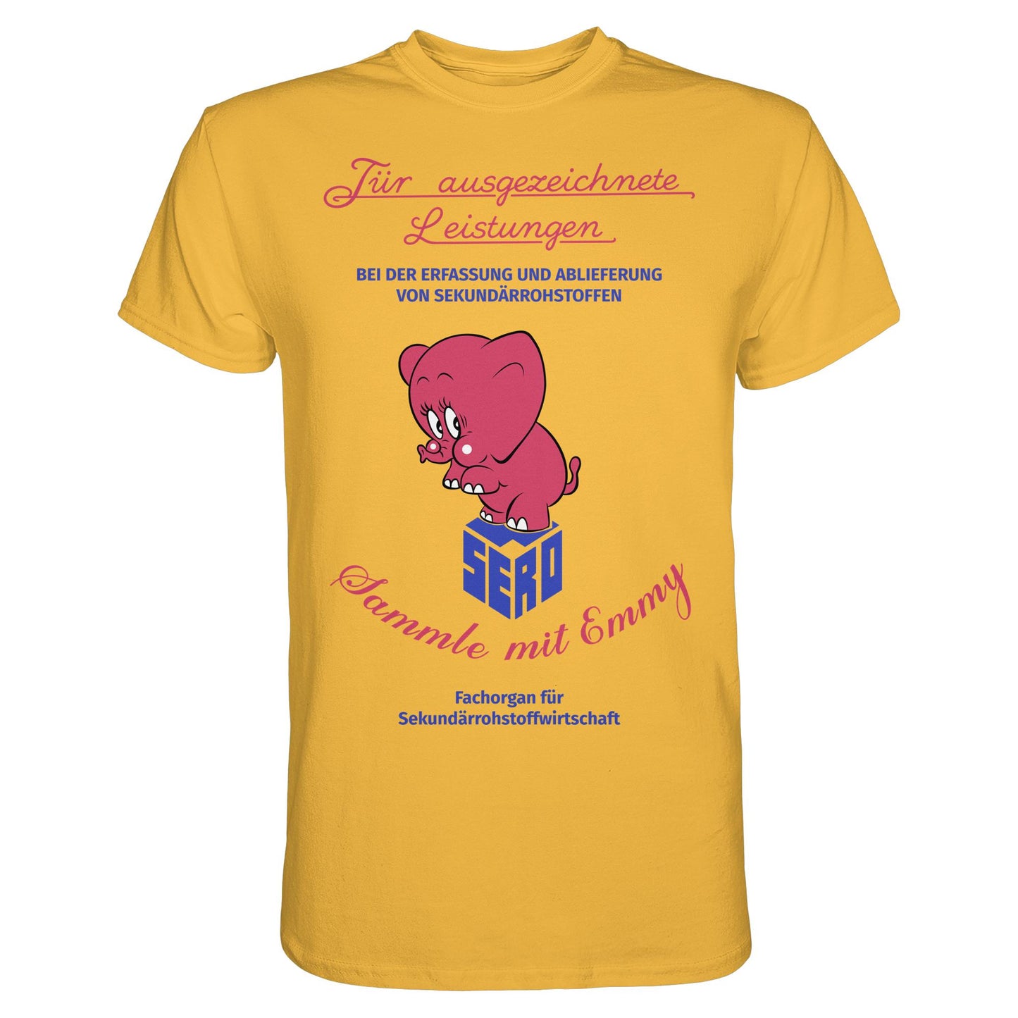 DDR Ostalgie Shirt Unisex • FÜR AUSGEZEICHNETE LEISTUNGEN - SERO EMMY (ORIGINAL-WIMPEL)