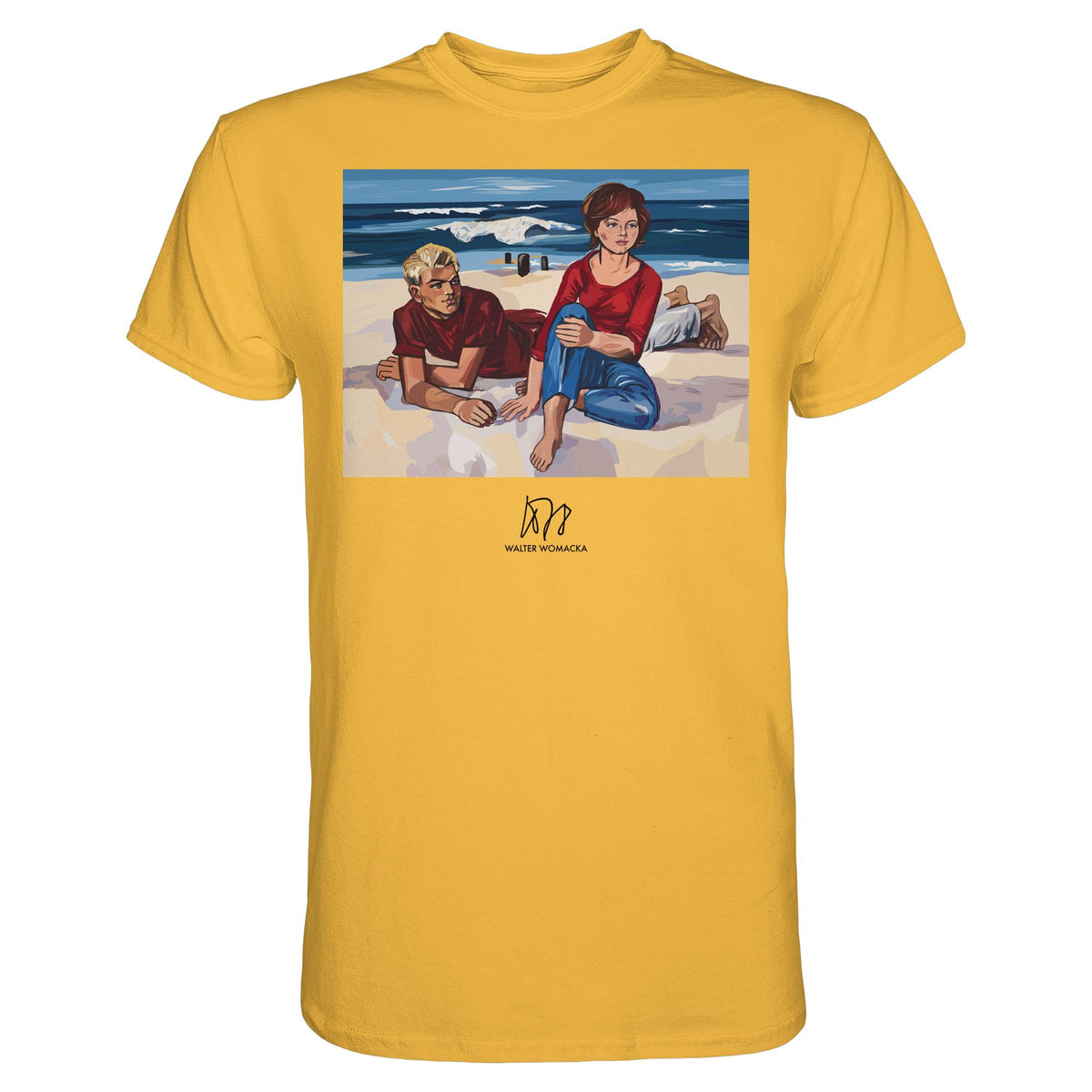 DDR Ostalgie Shirt Unisex • WALTER WOMACKA - AM STRAND (1962)