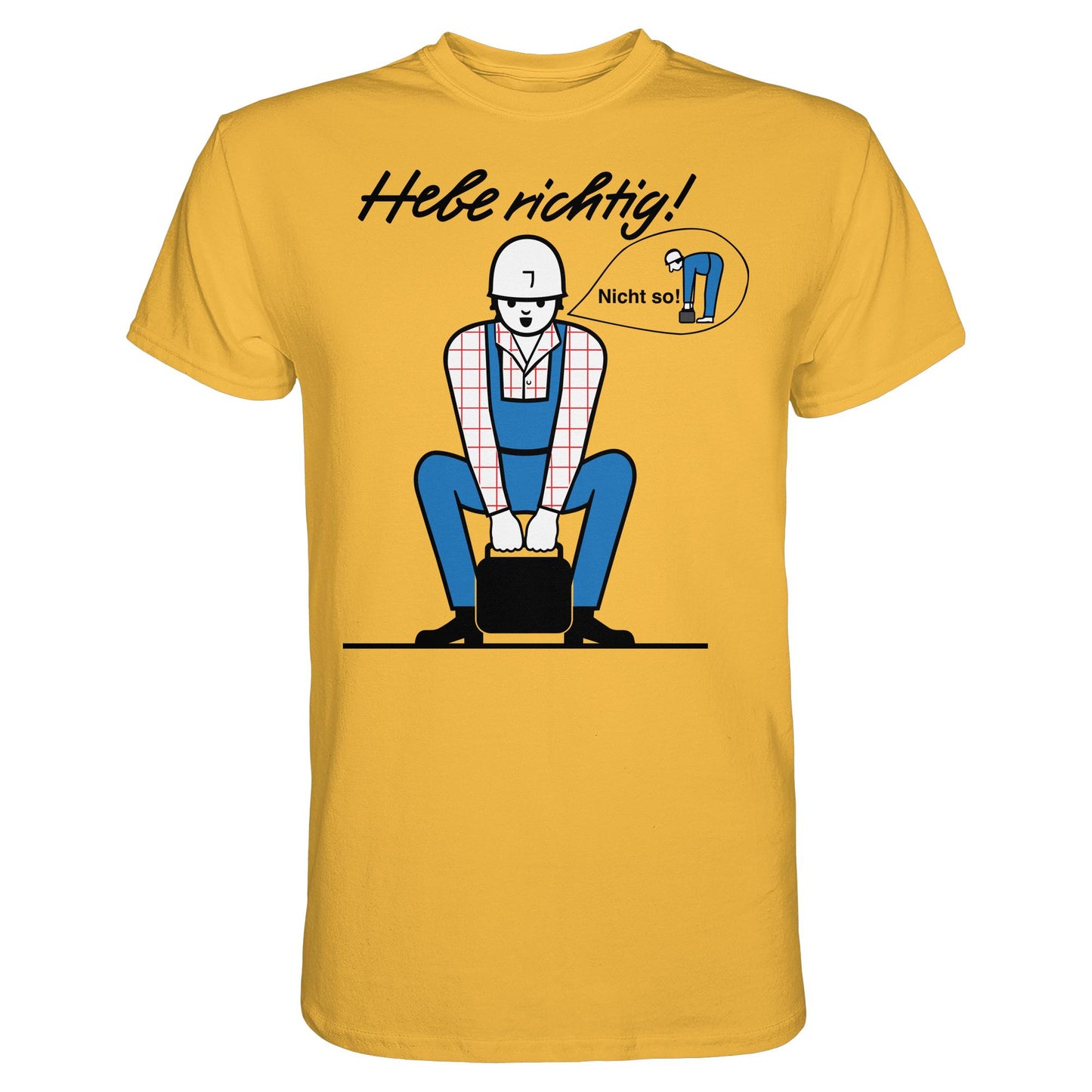 DDR Ostalgie Shirt Unisex • HEBE RICHTIG! (ORIGINAL SCHILD)