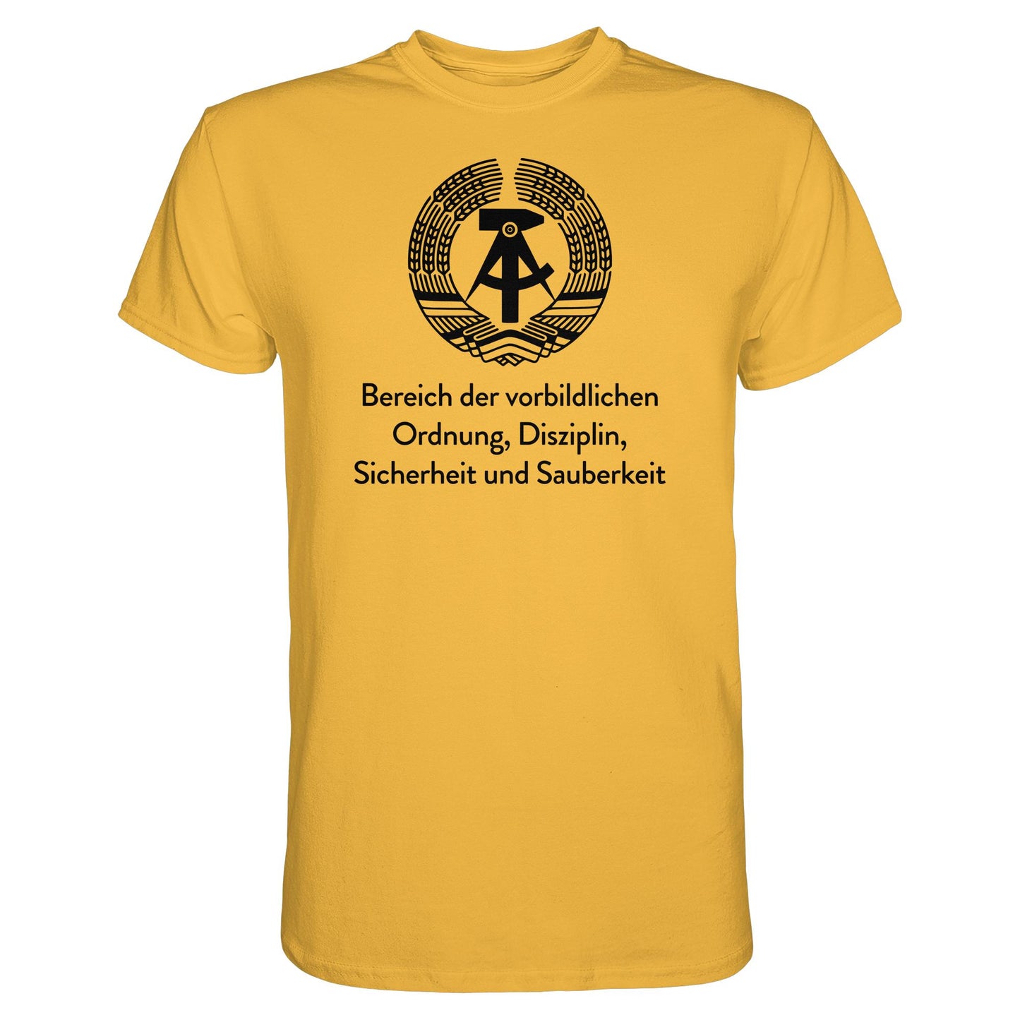 DDR Ostalgie Shirt Unisex • BEREICH DER VORBILDLICHEN ORDNUNG (ORIGINAL SCHILD)