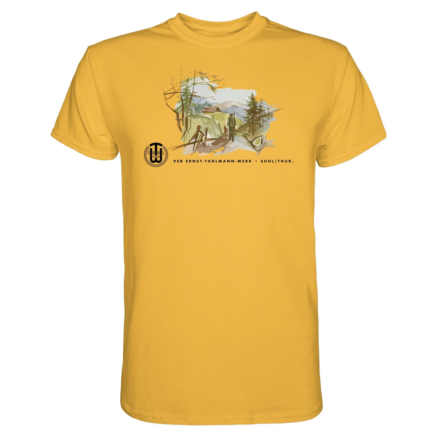DDR Ostalgie Shirt Unisex • VEB SUHL ERNST-THÄLMANN-WERK (ORIGINAL-PROSPEKT)