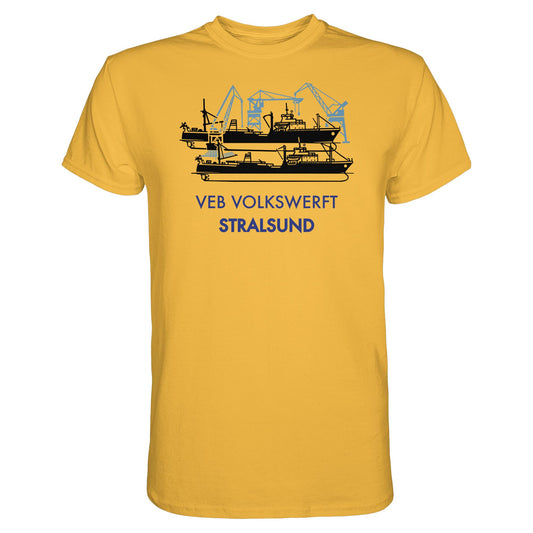 DDR Ostalgie Shirt Unisex • VEB VOLKSWERFT STRALSUND
