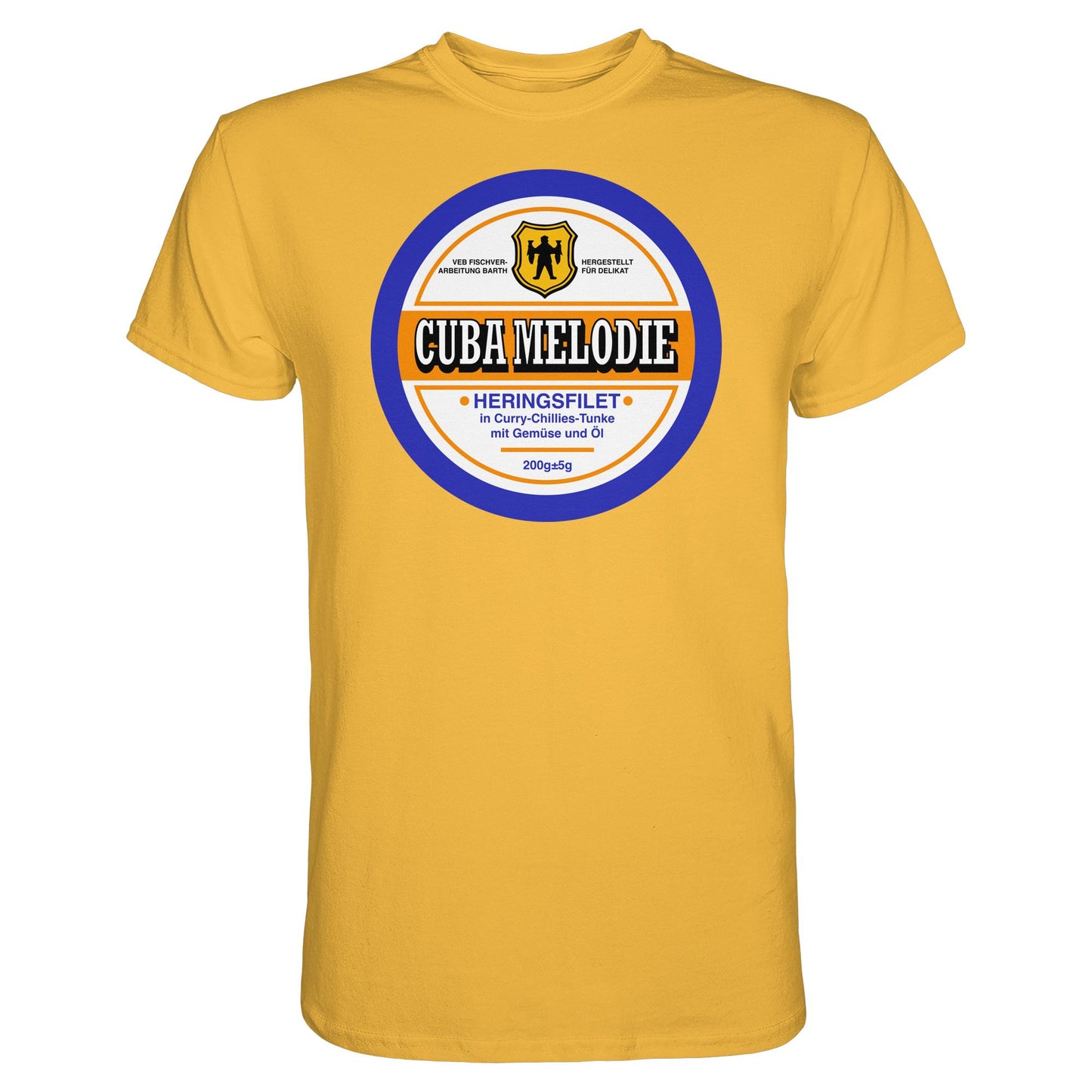 DDR Ostalgie Shirt Unisex • CUBA MELODIE HERINGSFILET - VEB FISCHVERARBEITUNG BARTH