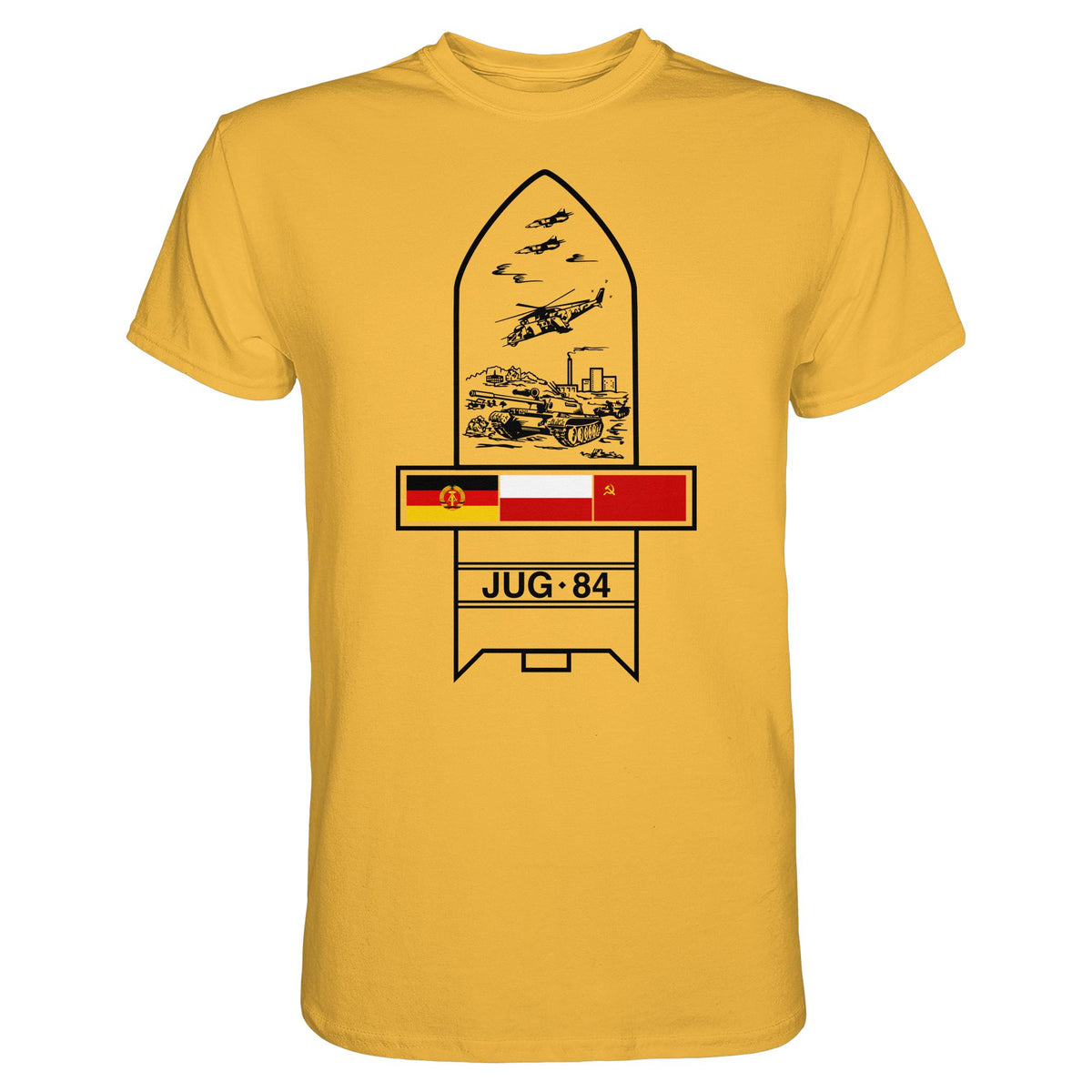 DDR Ostalgie Shirt Unisex • JUG-84 MANÖVER - SOWJETUNION, POLEN, DDR