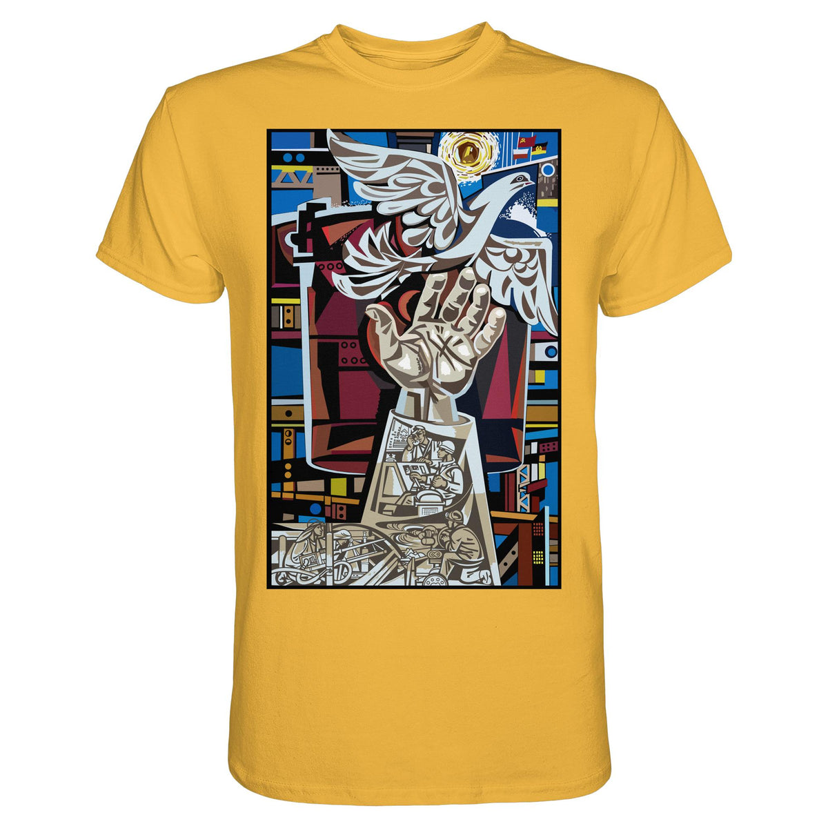 DDR Ostalgie Shirt Unisex • WALTER WOMACKA - MOSAIK MAGISTRALE EISENHÜTTENSTADT (1965)