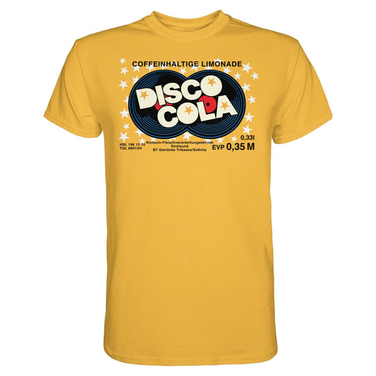 DDR Ostalgie Shirt Unisex • DISCO COLA - ORIGINAL ETIKETT
