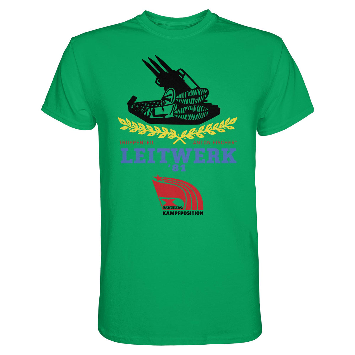 DDR Ostalgie Shirt Unisex • LEITWERK 81, TRUPPENTEIL ANTON FISCHER