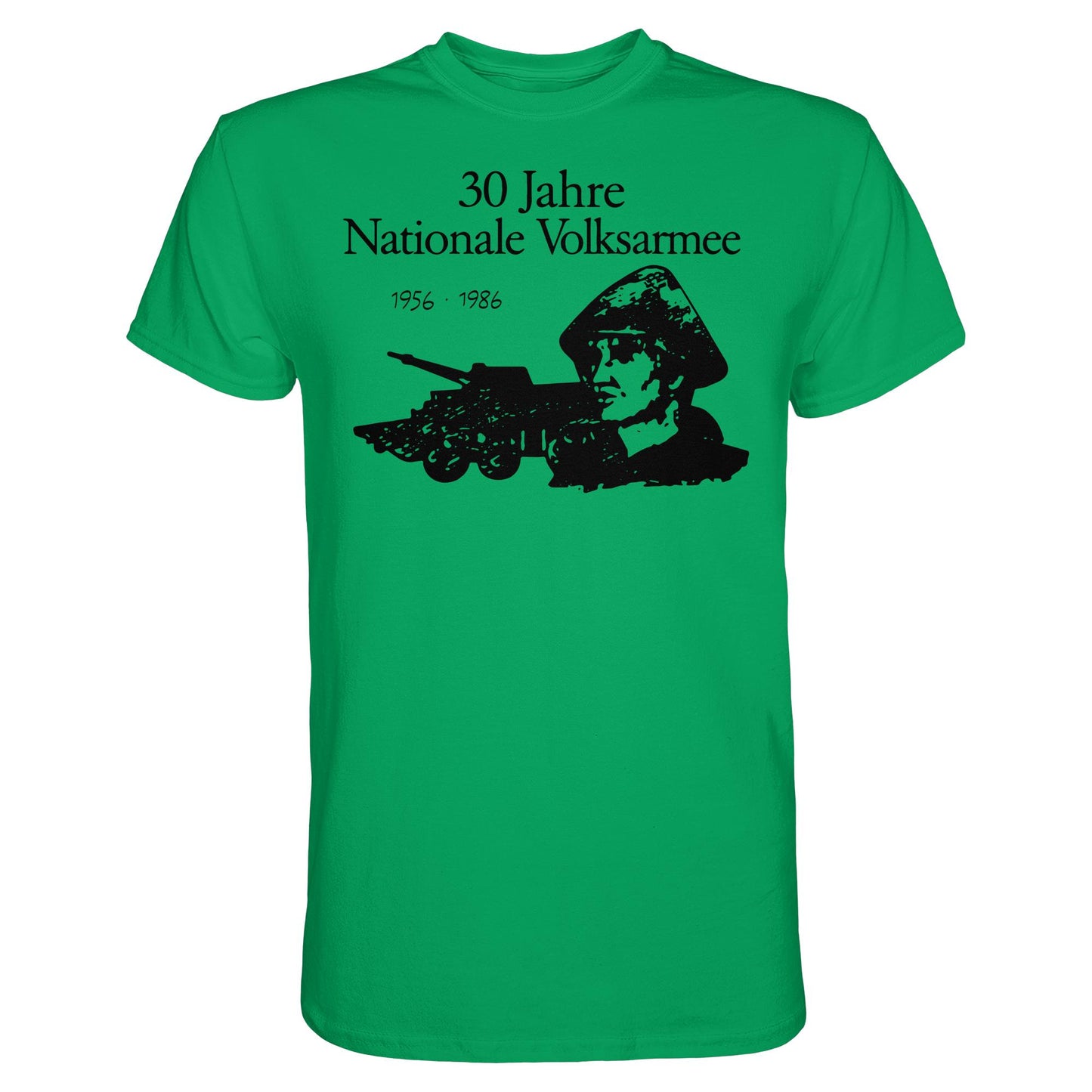 DDR Ostalgie Shirt Unisex • 30 JAHRE NATIONALE VOLKSARMEE (ORIGINAL BRIEFMARKE)