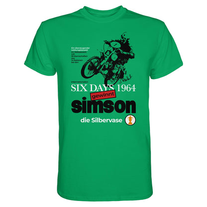 DDR Ostalgie Shirt Unisex • SIMSON GEWINNT SILBERVASE - SIX DAYS 1964
