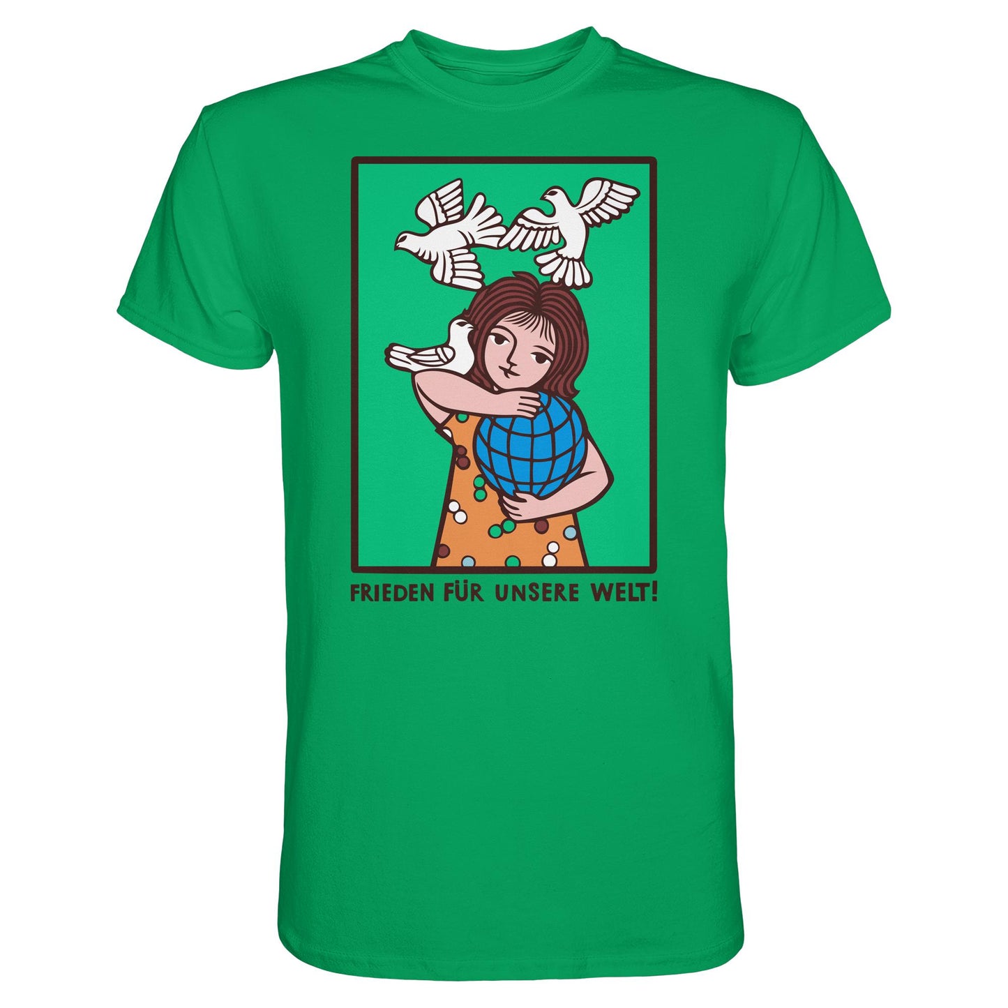 DDR Ostalgie Shirt Unisex • FRIEDEN FÜR UNSERE WELT! (DDR-ORIGINAL-PLAKAT)
