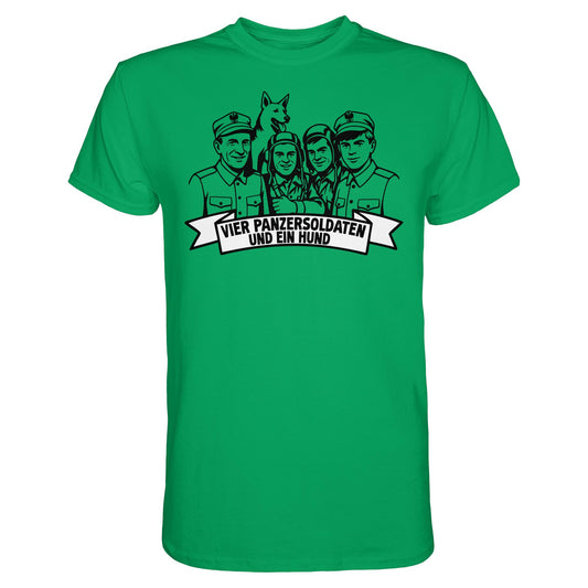 DDR Ostalgie Shirt Unisex • VIER PANZERSOLDATEN UND EIN HUND