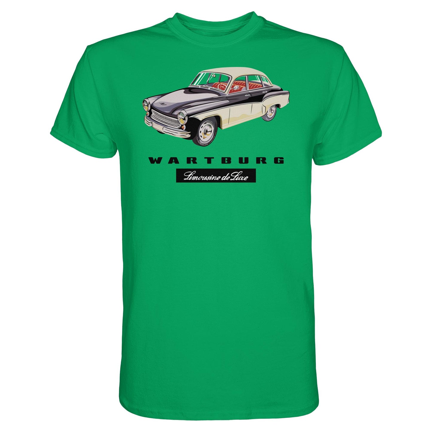 DDR Ostalgie Shirt Unisex • WARTBURG - LIMOUSINE DE LUXE (ORIGINAL WERBUNG)