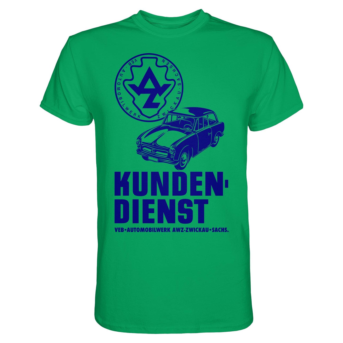 DDR Ostalgie Shirt Unisex • P70 KUNDENDIENST VEB AWZ ZWICKAU