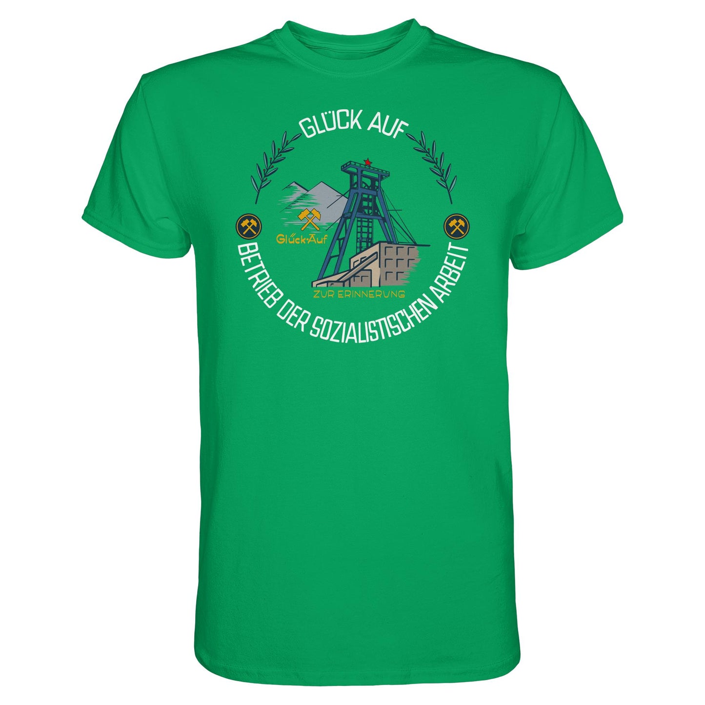 DDR Ostalgie Shirt Unisex • WISMUT - GLÜCK AUF