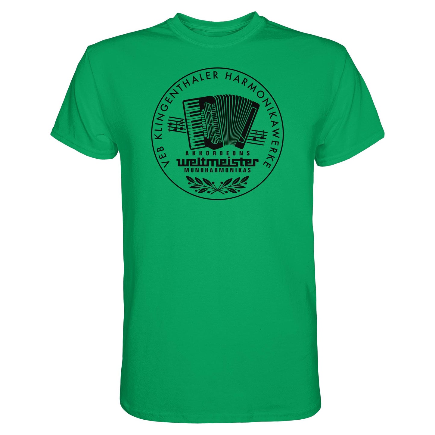 DDR Ostalgie Shirt Unisex • WELTMEISTER VEB KLINGENTHALER HARMONIKAWERKE