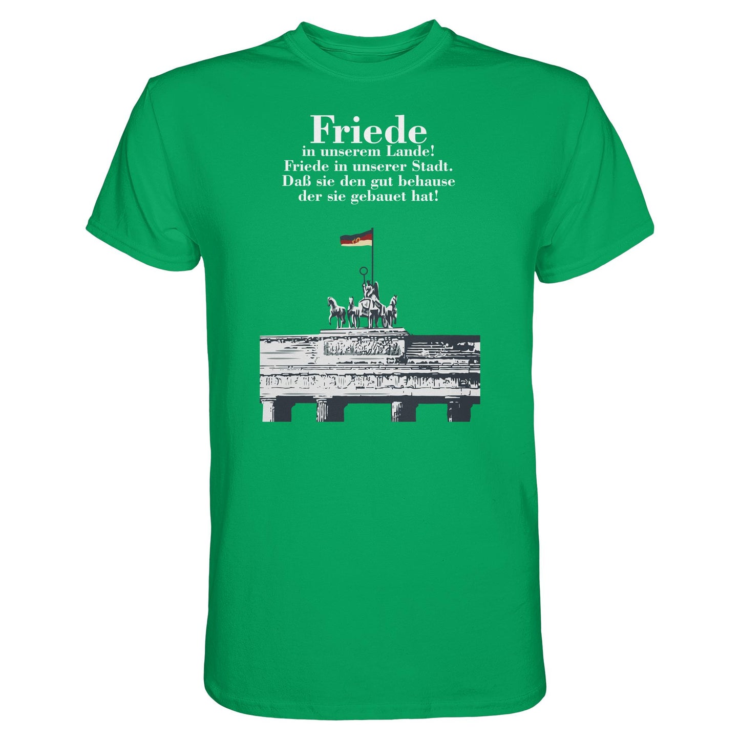 DDR Ostalgie Shirt Unisex • FRIEDE IN UNSEREM LANDE! (DDR-ORIGINAL-PLAKAT)