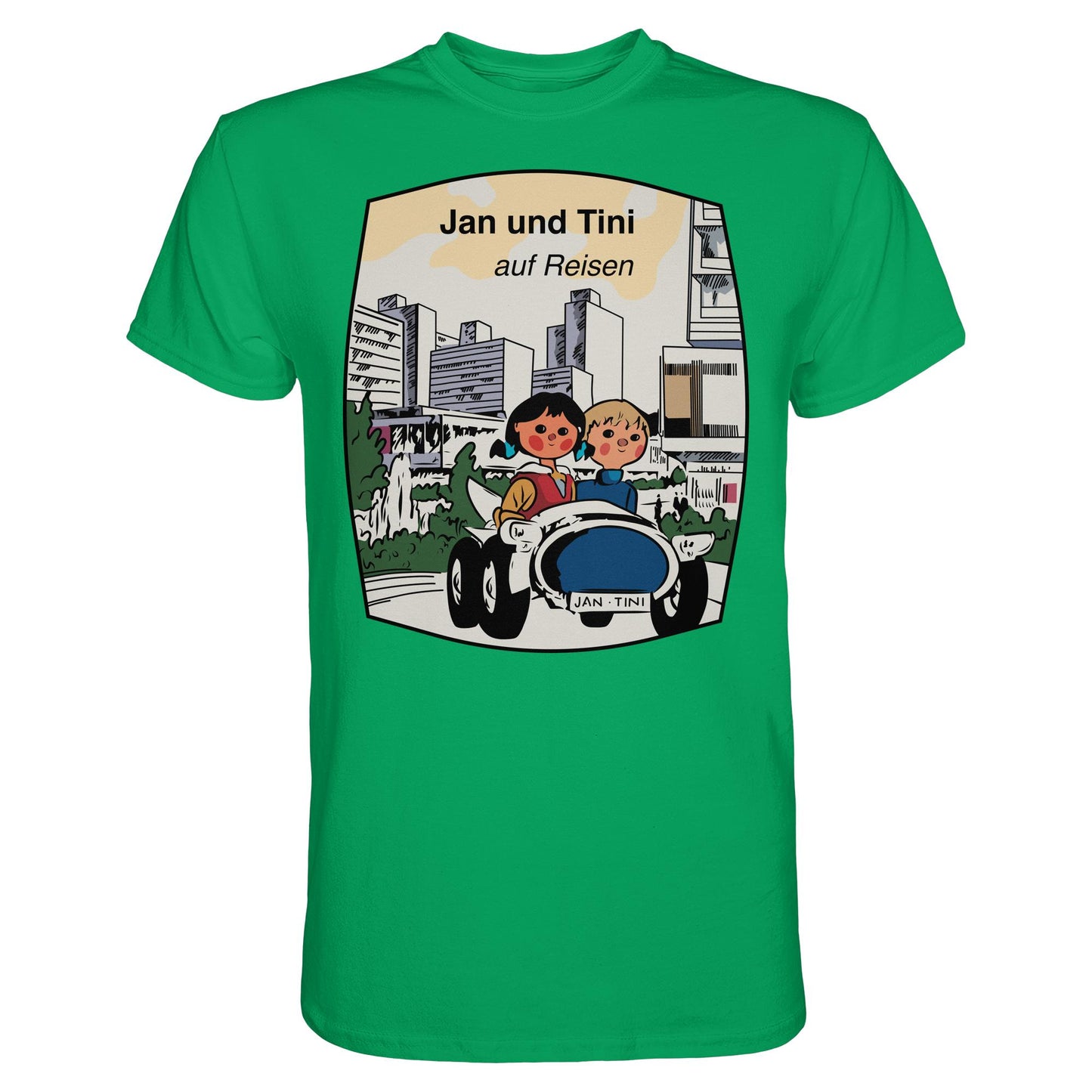 DDR Ostalgie Shirt Unisex • JAN UND TINI AUF REISEN (ORIGINAL QUARTETT)