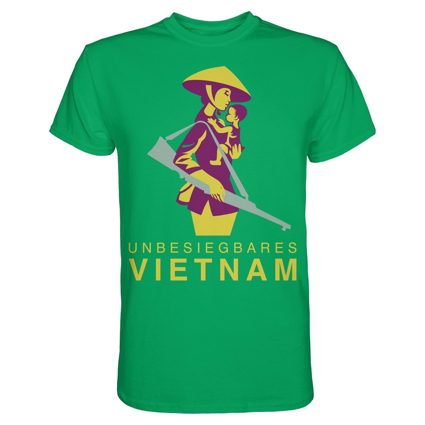 DDR Ostalgie Shirt Unisex • UNBESIEGBARES VIETNAM (DDR-BRIEFMARKE)