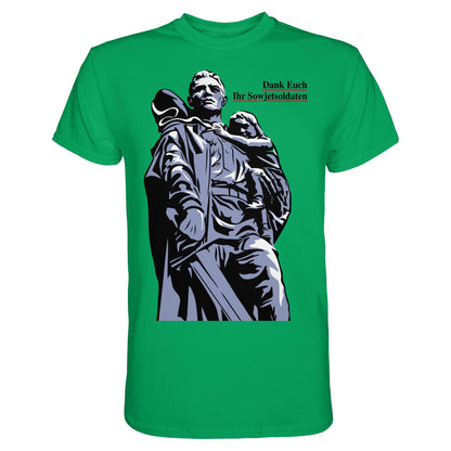 DDR Ostalgie Shirt Unisex • DANK EUCH IHR SOWJETSOLDATEN (DDR ORIGINAL-PLAKAT)