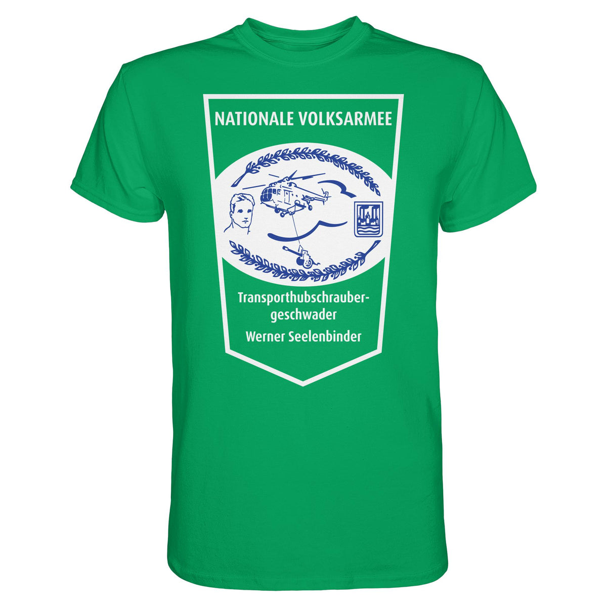 DDR Ostalgie Shirt Unisex • NVA - TRANSPORTHUBSCHRAUBERGESCHWADER WERNER SEELENBINDER