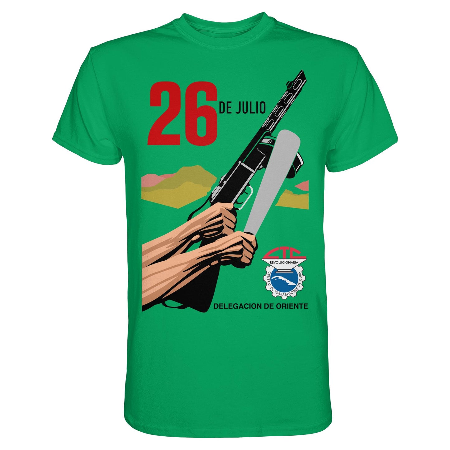 DDR Ostalgie Shirt Unisex • BEWEGUNG DES 26. JULI, KUBA (ORIGINAL POSTER)