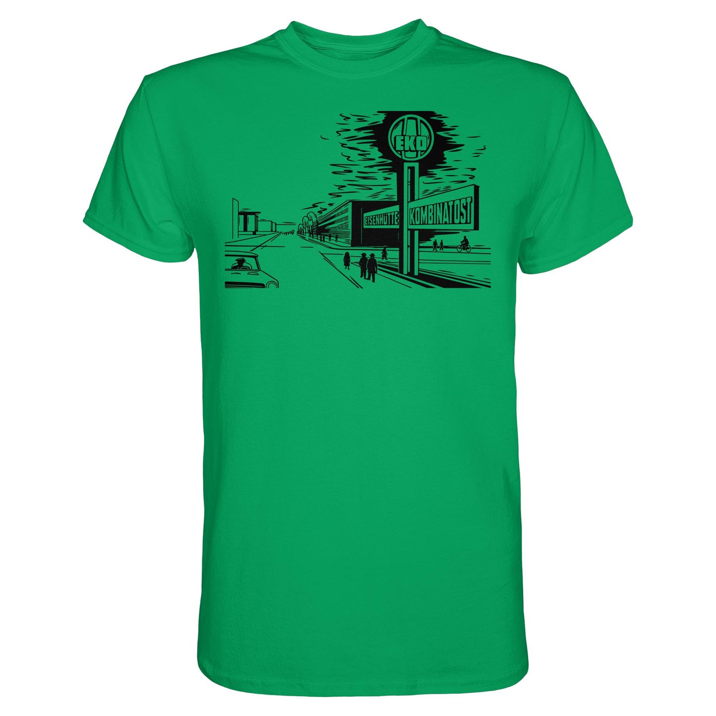 DDR Ostalgie Shirt Unisex • EISENHÜTTENKOMBINAT OST (EKO) - ORIGINAL POSTSTEMPEL
