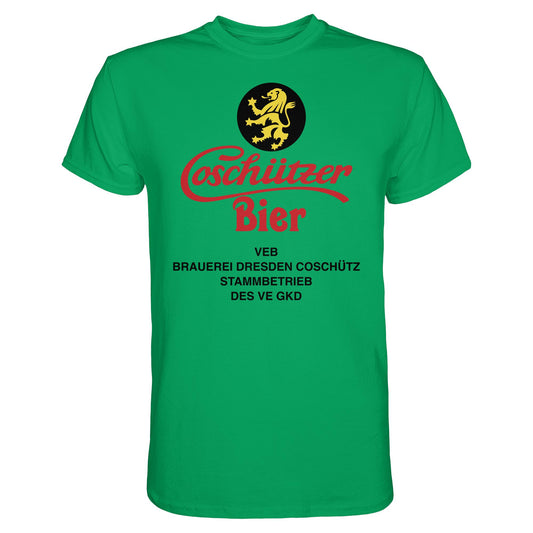 DDR Ostalgie Shirt Unisex • COSCHÜTZER BIER - VEB BRAUER DRESDEN