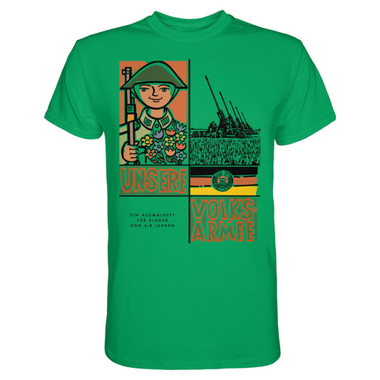 NVA - UNSERE VOLKSARMEE (AUSMALHEFT) | DDR Ostalgie Shirt Unisex