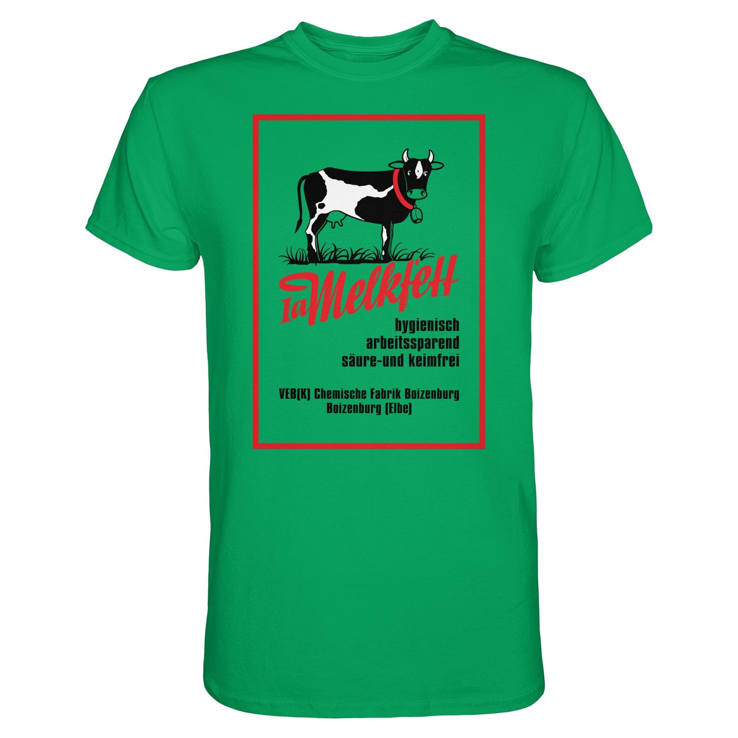 DDR Ostalgie Shirt Unisex • 1A MELKFETT - VEB BOIZENBURG
