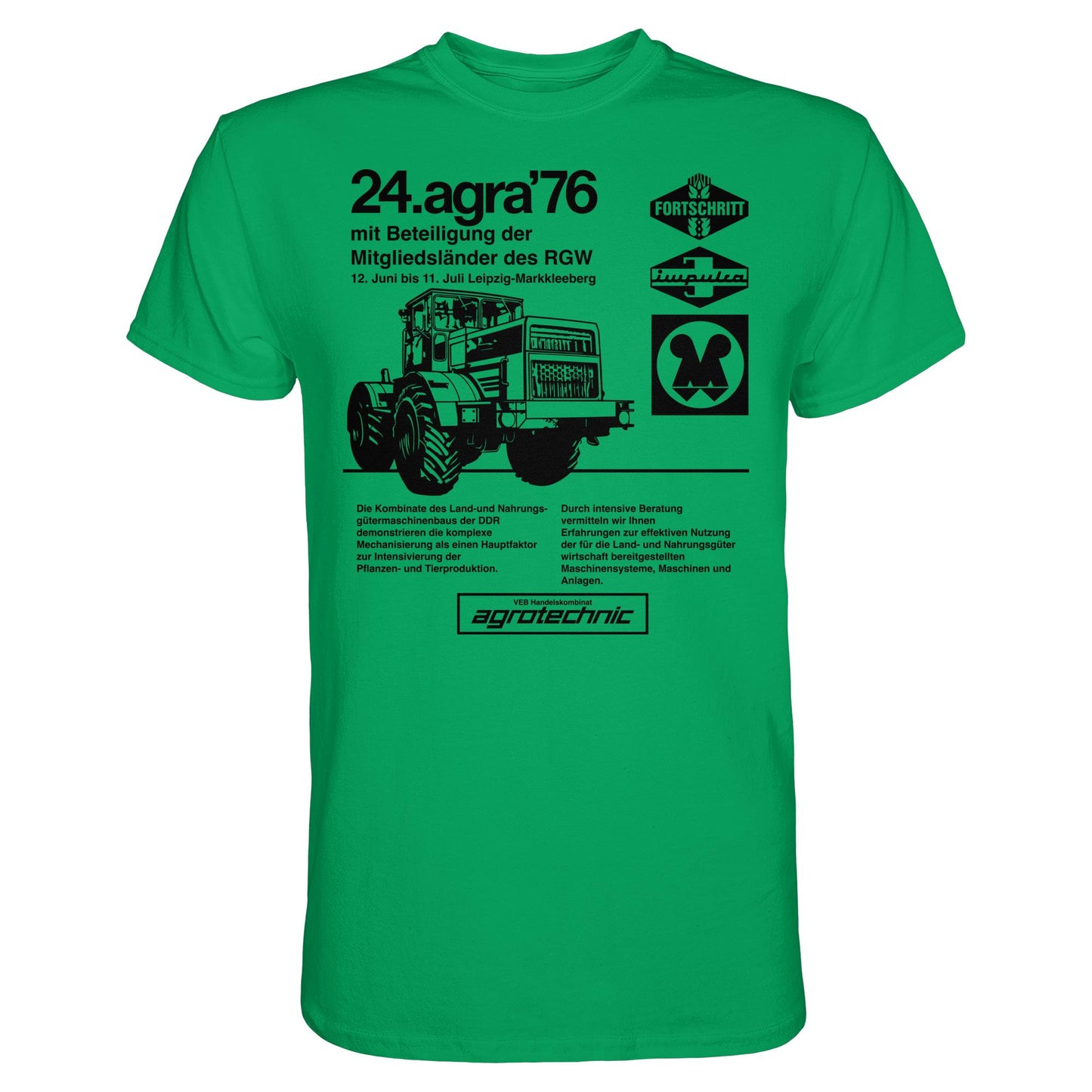 DDR Ostalgie Shirt Unisex • AGRA 1976, LEIPZIG-MARKKLEEBERG