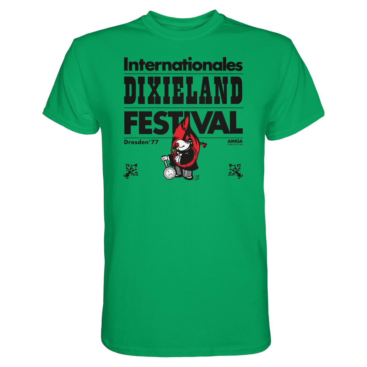 DDR Ostalgie Shirt Unisex • INTERNATIONALES DIXIELAND FESTIVAL DRESDEN 1977