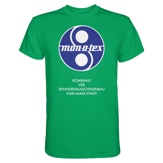 DDR Ostalgie Shirt Unisex • MONOTEX VEB KOMBINAT SPINNEREIMASCHINENBAU KARL-MARX-STADT