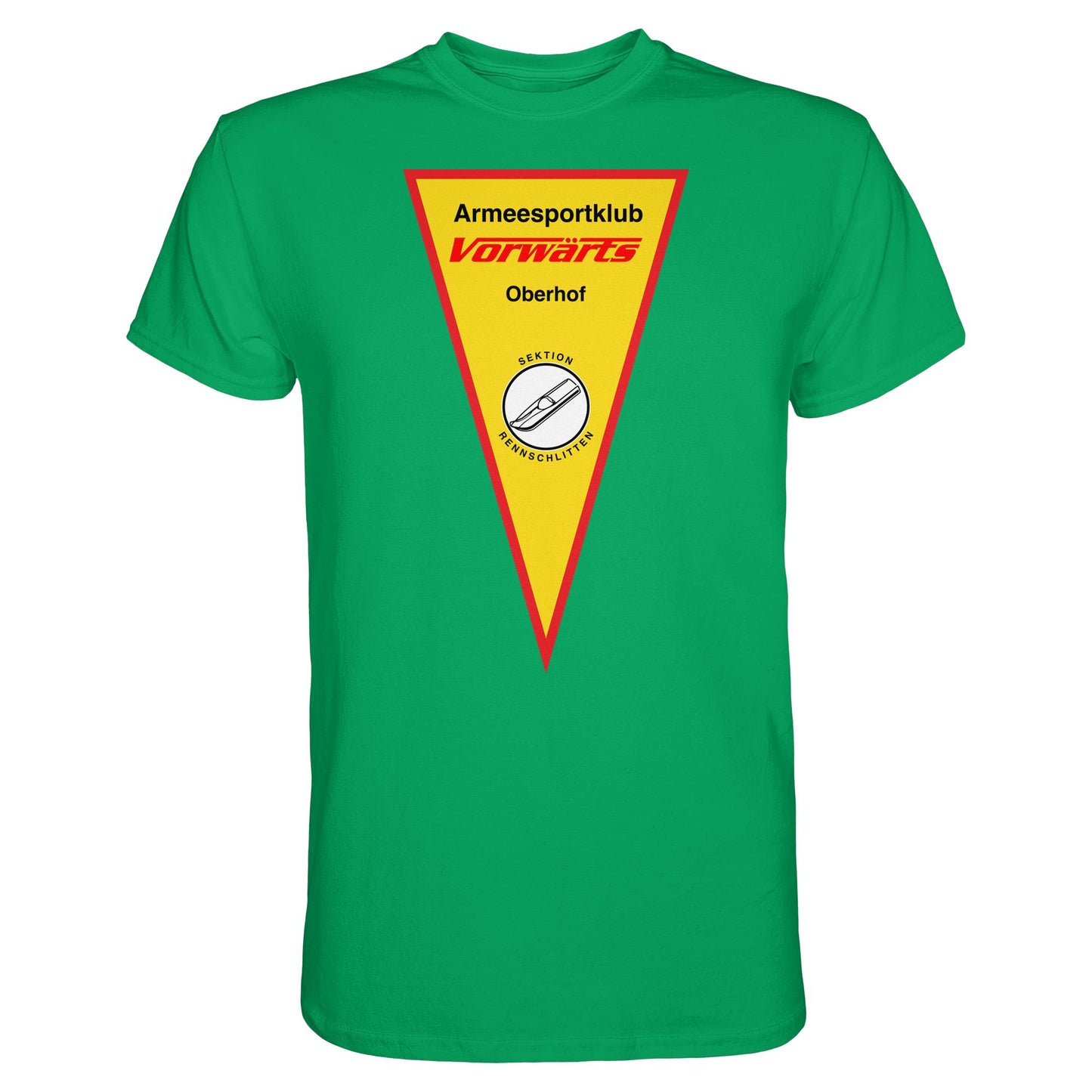DDR Ostalgie Shirt Unisex • ARMEESPORTKLUB VORWÄRTS OBERHOF - RENNSCHLITTEN