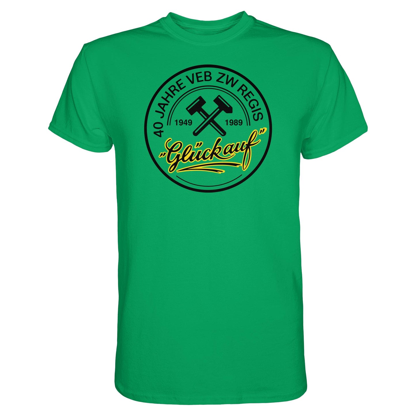 DDR Ostalgie Shirt Unisex • 40 JAHRE VEB ZW REGIS - GLÜCK AUF
