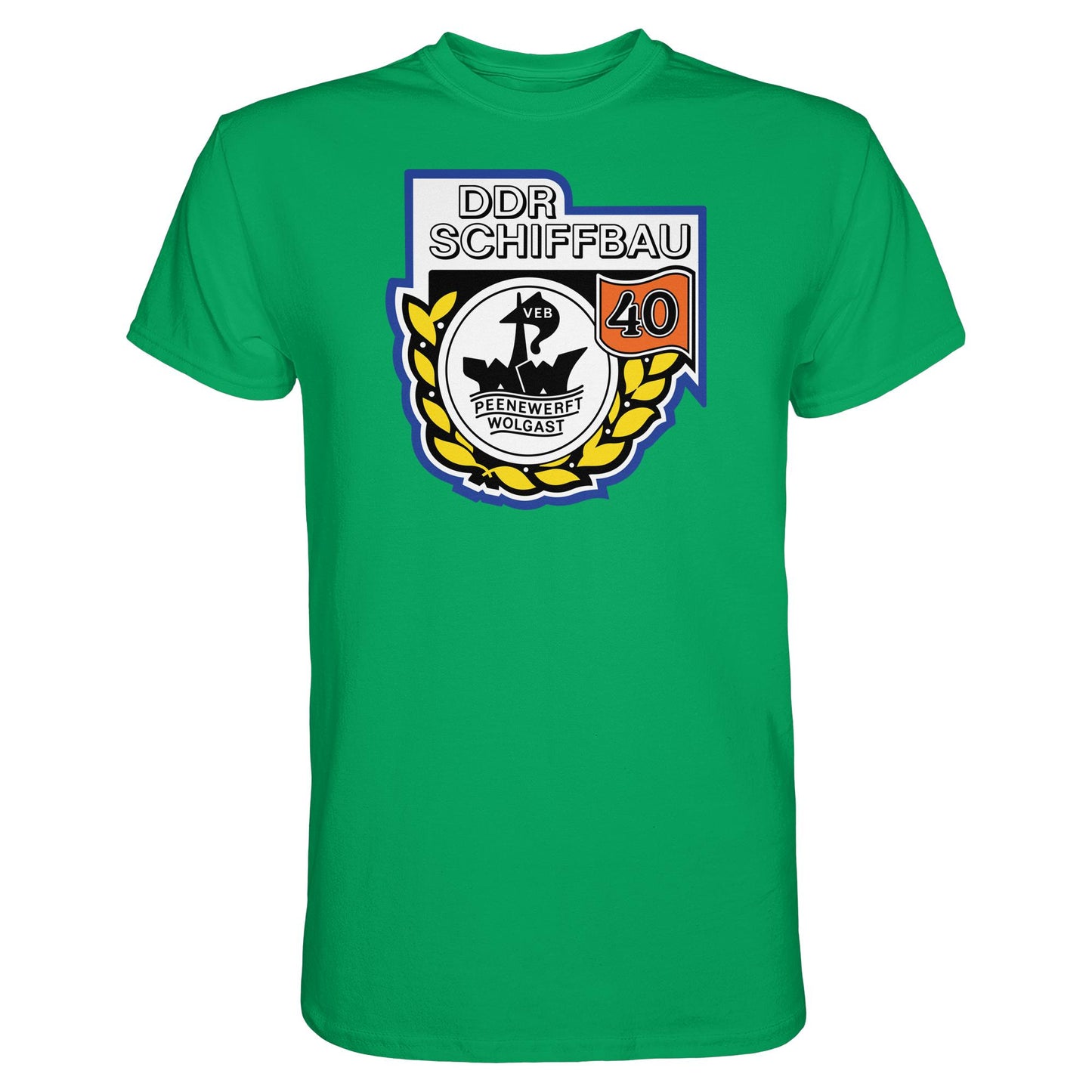 DDR Ostalgie Shirt Unisex • VEB PEENEWERFT WOLGAST, DDR SCHIFFBAU
