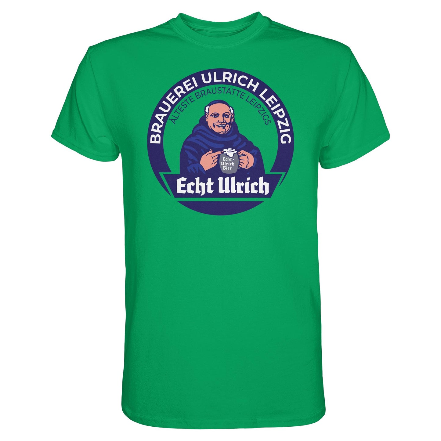 DDR Ostalgie Shirt Unisex • ECHT ULRICH BIER LEIPZIG (ORIGINAL BIERDECKEL)
