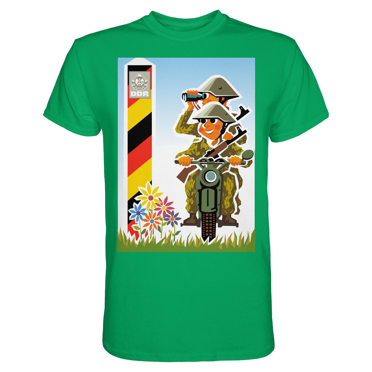 DDR Ostalgie Shirt Unisex • NVA-GRENZTRUPPEN (ORIGINAL-PLAKAT)