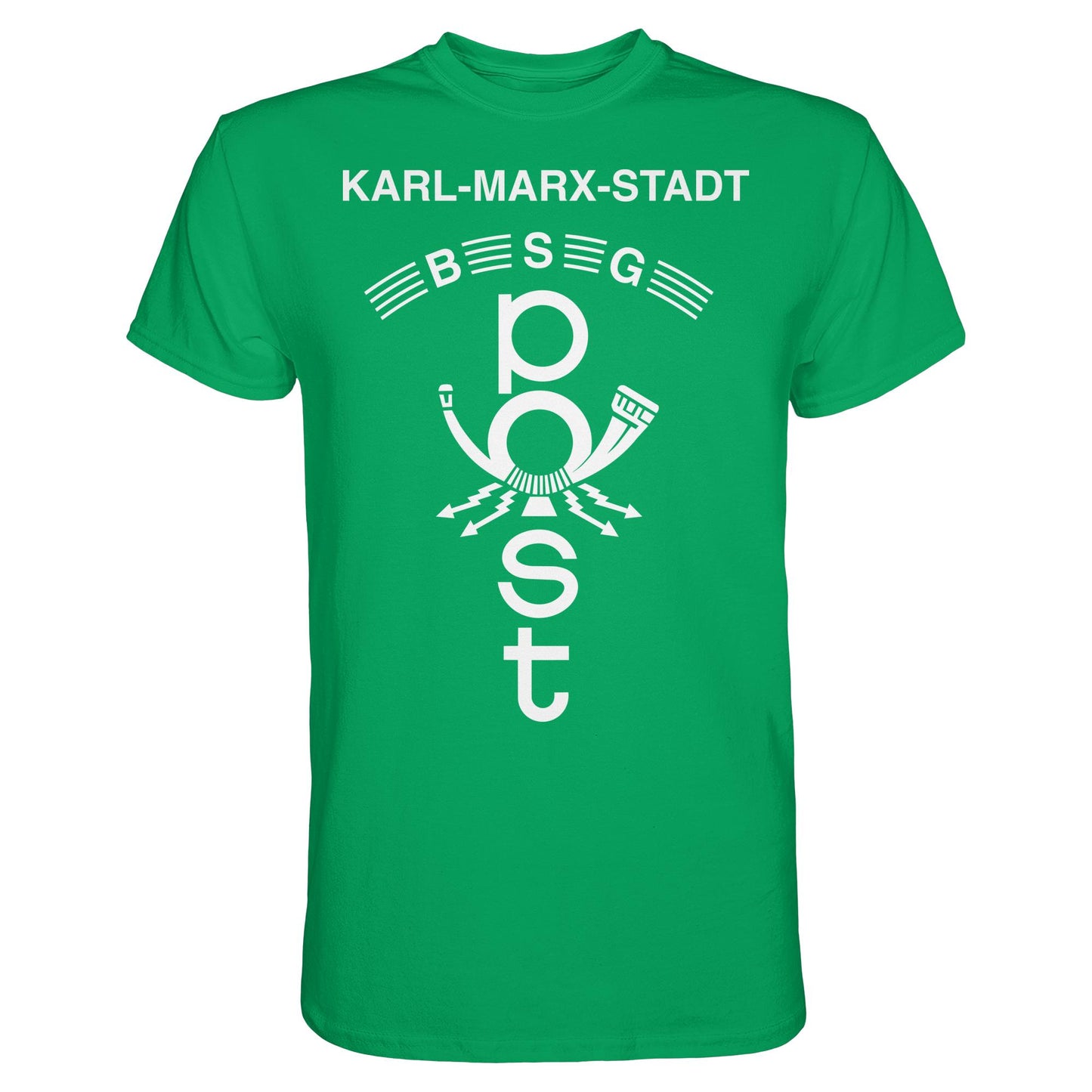 DDR Ostalgie Shirt Unisex • BSG POST KARL-MARX-STADT (ORIGINAL WIMPEL)
