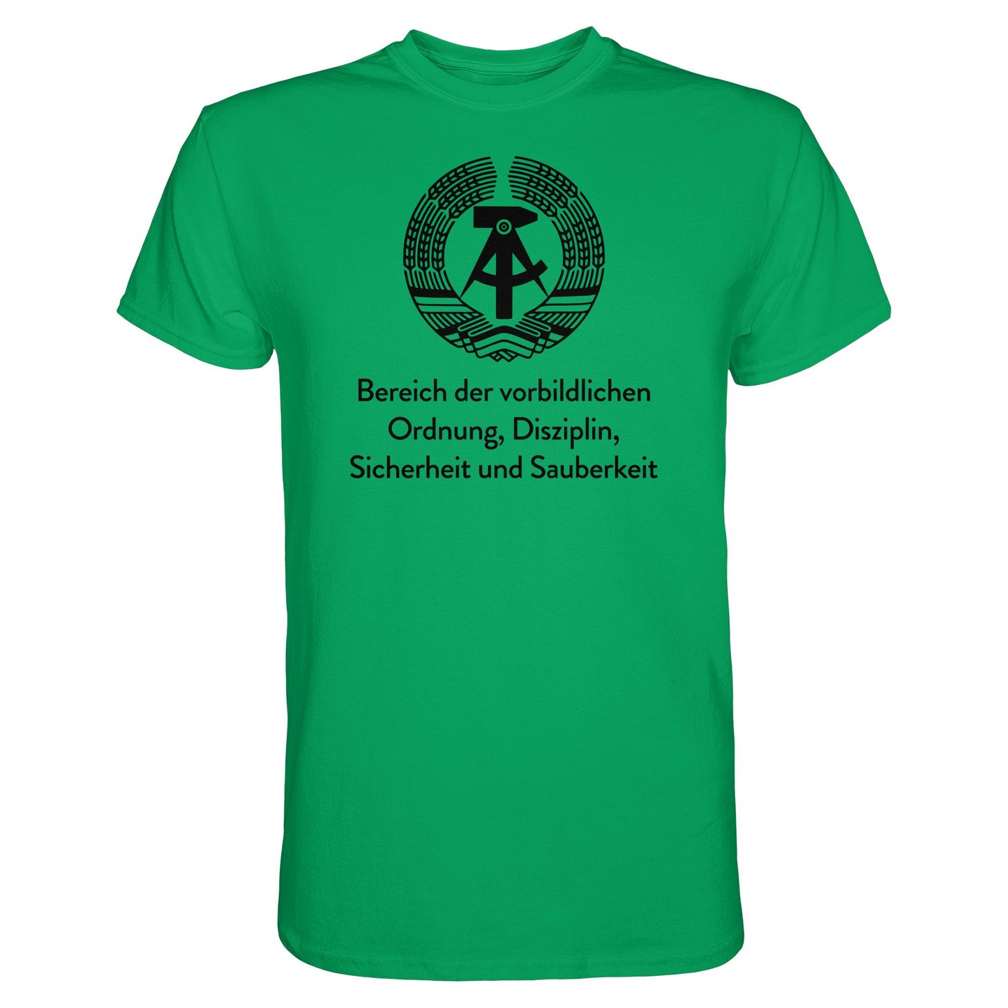 DDR Ostalgie Shirt Unisex • BEREICH DER VORBILDLICHEN ORDNUNG (ORIGINAL SCHILD)